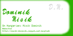 dominik misik business card